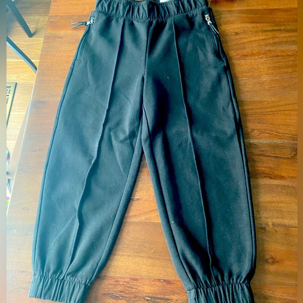 Girls black joggers